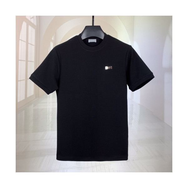✨[디올]Dior 2020 Mens Casual Crew-neck Short Sleeved Tshirts - 디올 2020 남성 캐쥬얼 크루넥 반팔티 Dio01021x.Size(m - 3xl).블랙