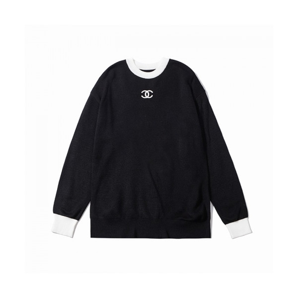 ✨[샤넬]Chanel 2020 Mens 'cc' Logo Crew-neck Sweaters - 샤넬 2020 남성 'cc' 로고 크루넥 스웨터 Cnl0880x.Size(s - xl).블랙