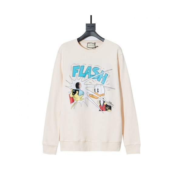 ✨[구찌]Gucci 2020 Mm/Wm Logo Crew-neck Cotton Tshirts - 구찌 2020 남/녀 로고 코튼 크루넥 코튼 긴팔티 Guc03250x.Size(xs - l).아이보리