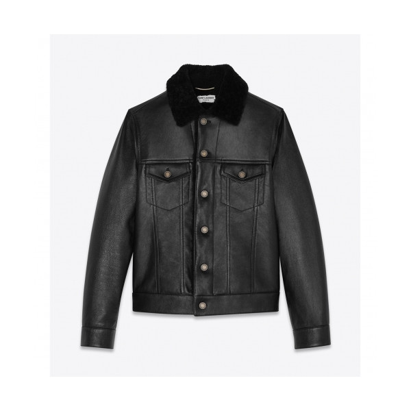 ✨[1:1]Saint Laurent 2020 Mens Classic Leather Jackets - 입생로랑 2020 남성 클래식 가죽 자켓 Ysl0104x.Size(m - 3xl).블랙