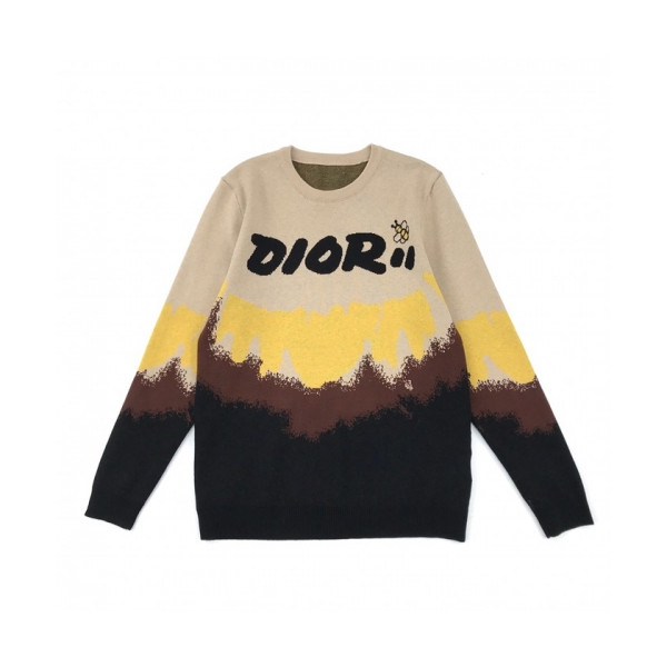 ✨[디올]Dior 2020 Mm/Wm Retro Logo Crew-neck Sweaters - 디올 2020 남여공용 레트로 로고 크루넥 스웨터 Dio01030x.Size(xs - l).블랙