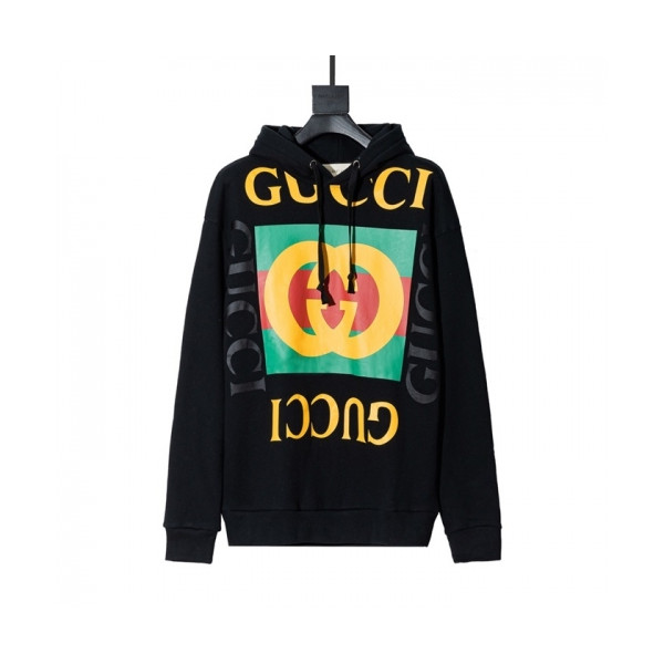 ✨[구찌]Gucci 2020 Mm/Wm Logo Casual Cotton Hoodie - 구찌 2020 남/녀 로고 캐쥬얼 코튼 후드티 Guc03295x.Size(xs - l).블랙