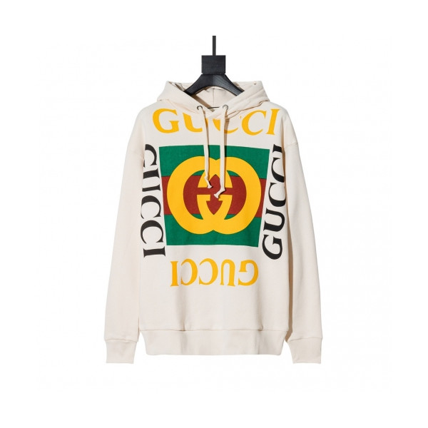 ✨[구찌]Gucci 2020 Mm/Wm Logo Casual Cotton Hoodie - 구찌 2020 남/녀 로고 캐쥬얼 코튼 후드티 Guc03305x.Size(xs - l).아이보리