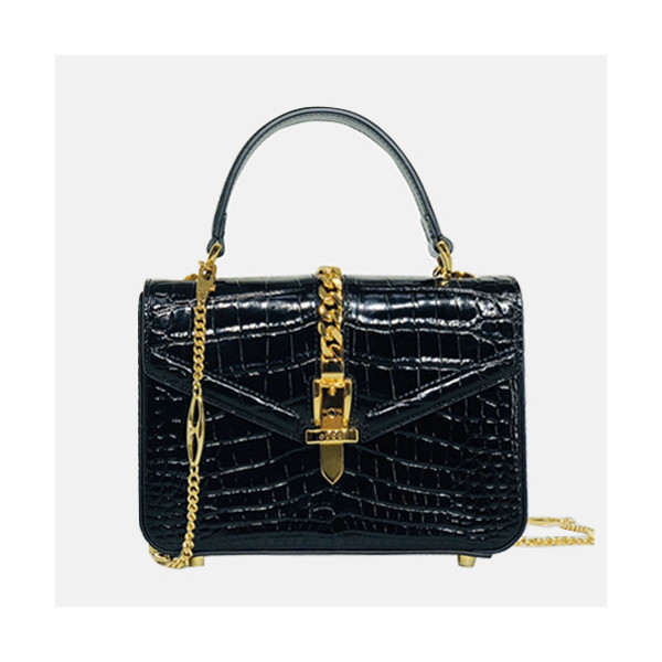 ✨[구찌] Gucci 2020 Women's Sylvie 1969 Tote Shoulder Bag,20cm - 구찌 2020 여성용 실비 1969 토트 숄더백,20cm,GUB1233,블랙
