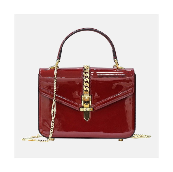 ✨[구찌] Gucci 2020 Women's Sylvie 1969 Tote Shoulder Bag,20cm - 구찌 2020 여성용 실비 1969 토트 숄더백,20cm,GUB1234,레드
