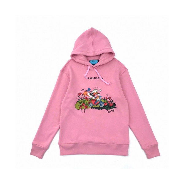 ✨[구찌]Gucci 2020 Mm/Wm Logo Casual Oversize Cotton Hooded - 구찌 2020 남/녀 로고 캐쥬얼 오버사이즈 코튼 후드티 Guc03331x.Size(xs - m).핑크
