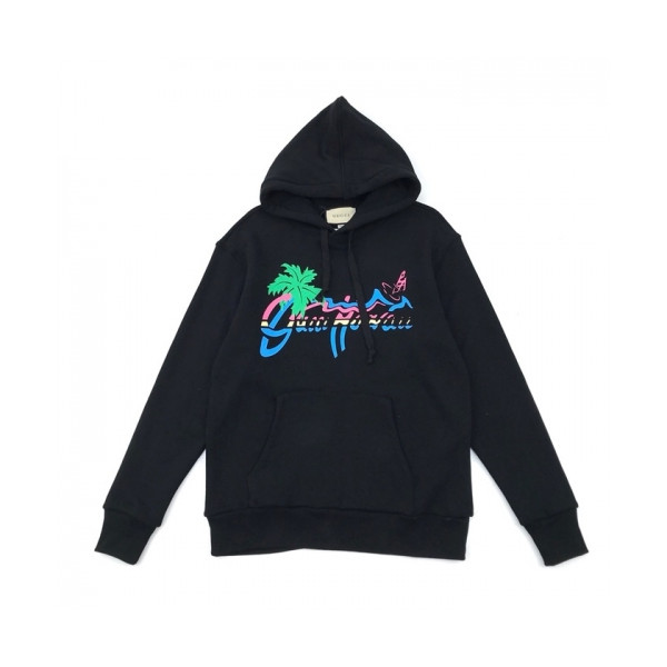 ✨[구찌]Gucci 2020 Mm/Wm Logo Casual Oversize Cotton Hooded - 구찌 2020 남/녀 로고 캐쥬얼 오버사이즈 코튼 후드티 Guc03332x.Size(s - l).블랙