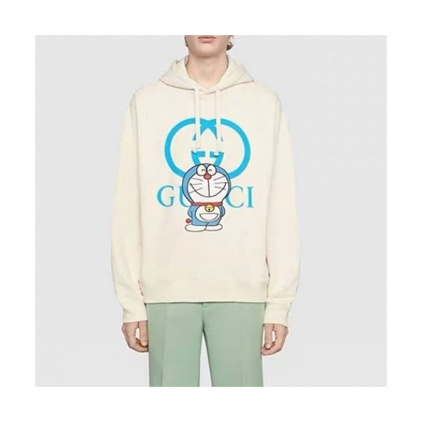 ✨[구찌]Gucci 2020 Mm/Wm Logo Casual Oversize Cotton Hooded - 구찌 2020 남/녀 로고 캐쥬얼 오버사이즈 코튼 후드티 Guc03360x.Size(s - l).아이보리