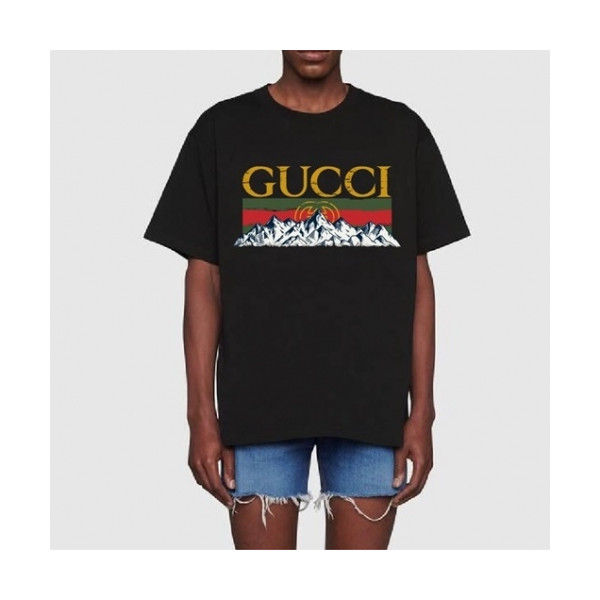 ✨[매장판]Gucci 2021 Mm/Wm Logo Short Sleeved Tshirts - 구찌 2021 남/녀 로고 반팔티 Guc03444x.Size(s - l).블랙