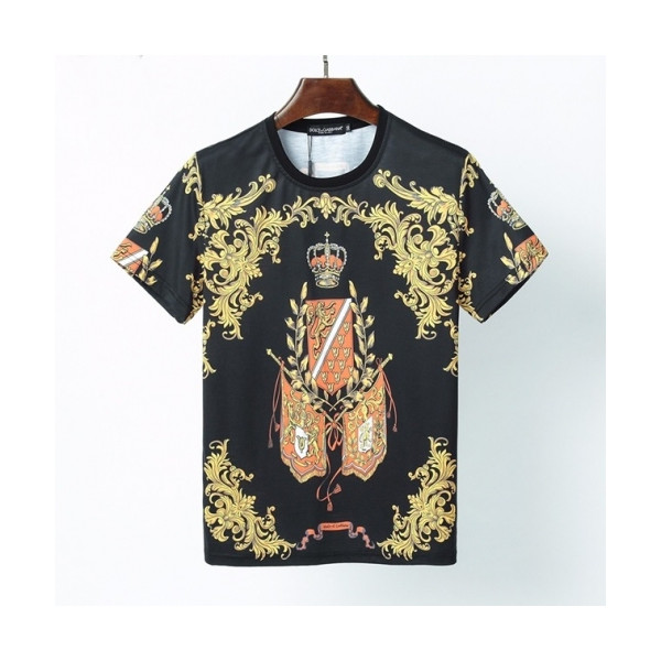✨[돌체앤가바나]Dolce&Gabbana 2021 Mens Logo Silket Short Sleeved Tshirts - 돌체앤가바나 2021 남성 로고 실켓 반팔티 Dol0305x.Size(m - 3xl).블랙