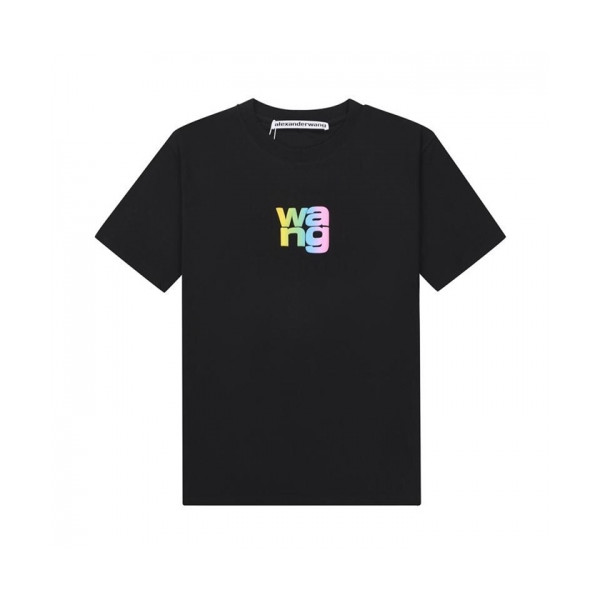✨[매장판]Alexsander Wang 2021 Mm/Wm Logo Short Sleeved Tshirts - 알렉산더왕 2021 남/녀 로고 반팔티 Alw0156x.Size(xs - l).블랙