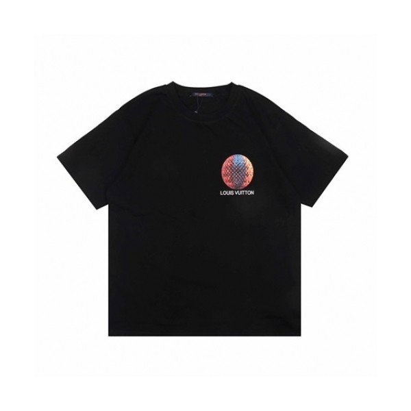 ✨[루이비통]Louis vuitton 2021 Mm/Wm Logo Short Sleeved Tshirts - 루이비통 2021 남/녀 로고 반팔티 Lou02673x.Size(xs - l).블랙