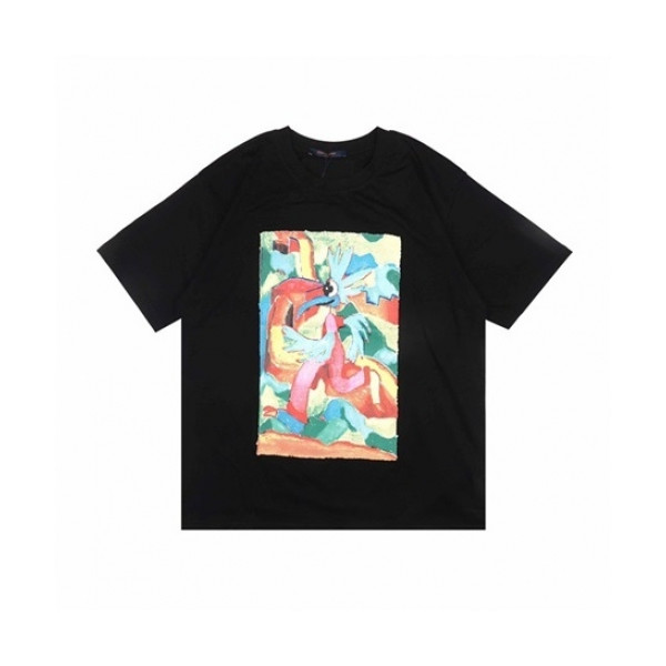 ✨[루이비통]Louis vuitton 2021 Mm/Wm Logo Short Sleeved Tshirts - 루이비통 2021 남/녀 로고 반팔티 Lou02674x.Size(xs - l).블랙