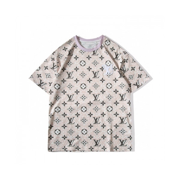 ✨[루이비통]Louis vuitton 2021 Mm/Wm Logo Short Sleeved Tshirts - 루이비통 2021 남/녀 로고 반팔티 Lou02683x.Size(xs - l).베이지