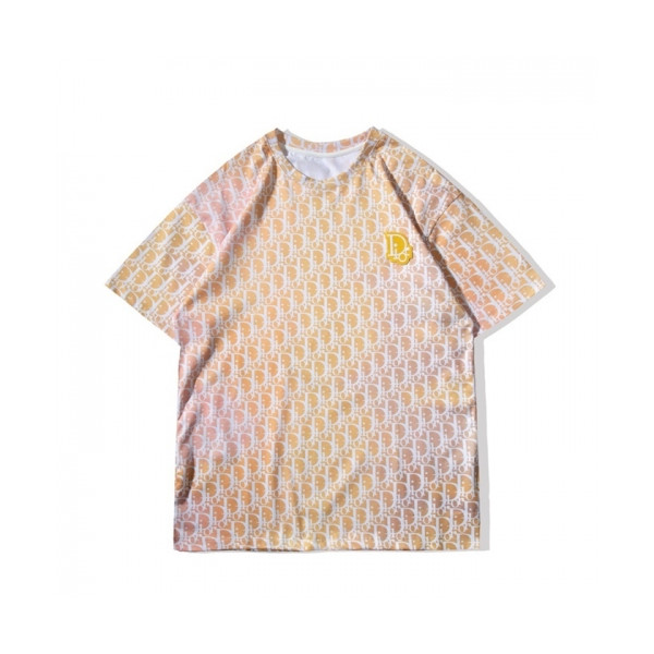 ✨[디올]Dior 2021 Mm/Wm Casual Crew-neck Short Sleeved Tshirts - 디올 2021 남/녀 캐쥬얼 크루넥 반팔티 Dio01171x.Size(s - 2xl).오렌지