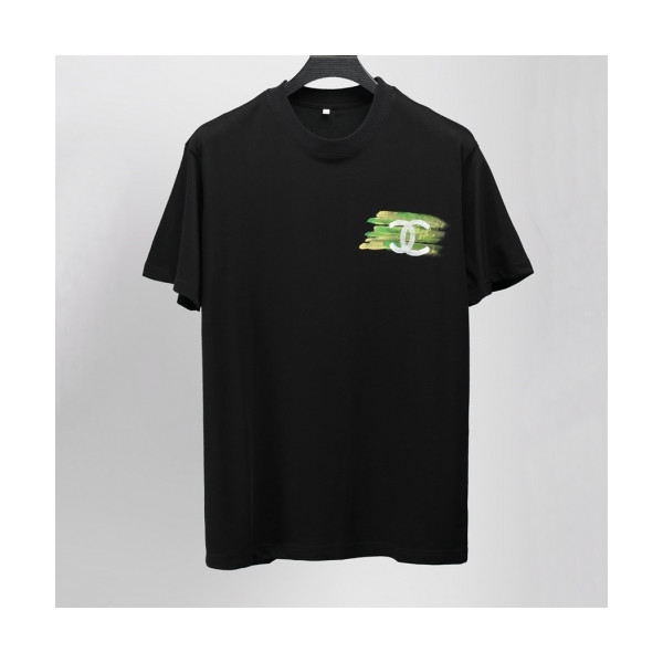 ✨[기획상품]Chanel 2021 Mm/Wm 'CC' Logo Cotton Short Sleeved Tshirts Black - 샤넬 2021 남/녀 'CC'로고 코튼 반팔티 Cnl0676x Size(m - 2xl) 블랙