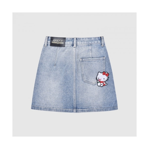 ✨Gucci Womens Initial Logo Skirts Blue - 구찌 2021 여성 이니셜 로고 스커트 Guc03754x Size(s - xl) 블루