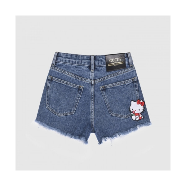 ✨Gucci Womens Initial Logo Half-pants Blue - 구찌 2021 여성 이니셜 로고 반바지 Guc03756x Size(s - xl) 블루