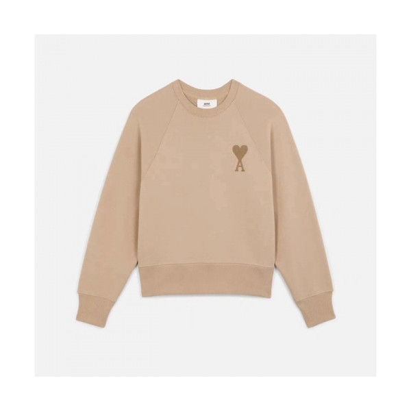 ✨Ami Womens Logo Casual Cotton Man-to-man Camel - 아미 2021 여성 로고 코튼 맨투맨 Ami0242x Size(s - l) 카멜