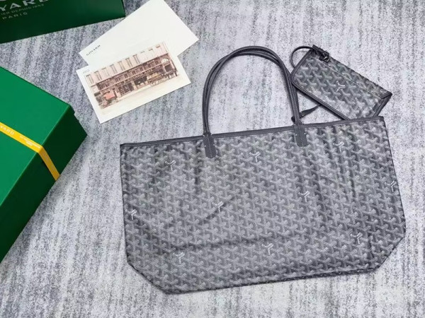 ✨Goyard Leather Gray Saint-Louis Bag,40CM - 고야드 그레이 생루이 리버서블백,GYB0071,40CM
