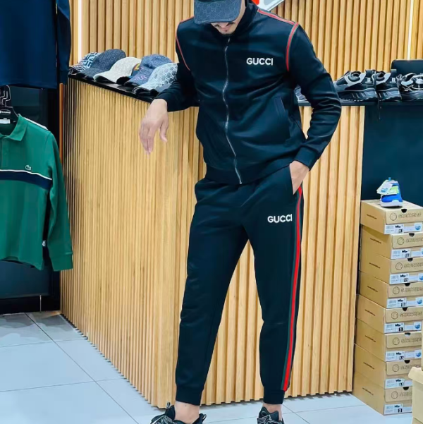 ✨[구찌]Gucci 2025 Mens Logo Casual Clothes&Pants - 구찌 2025 남성 로고 캐쥬얼 트레이닝복&팬츠 Guc01953x.Size(m - 3xl).블랙