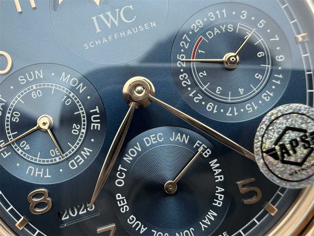 APS 공장 프리미엄 IWC 포르투기저 퍼페추얼 캘린더 레플리카 44mm 럭셔리 오토매틱 워치 - 이미지 5