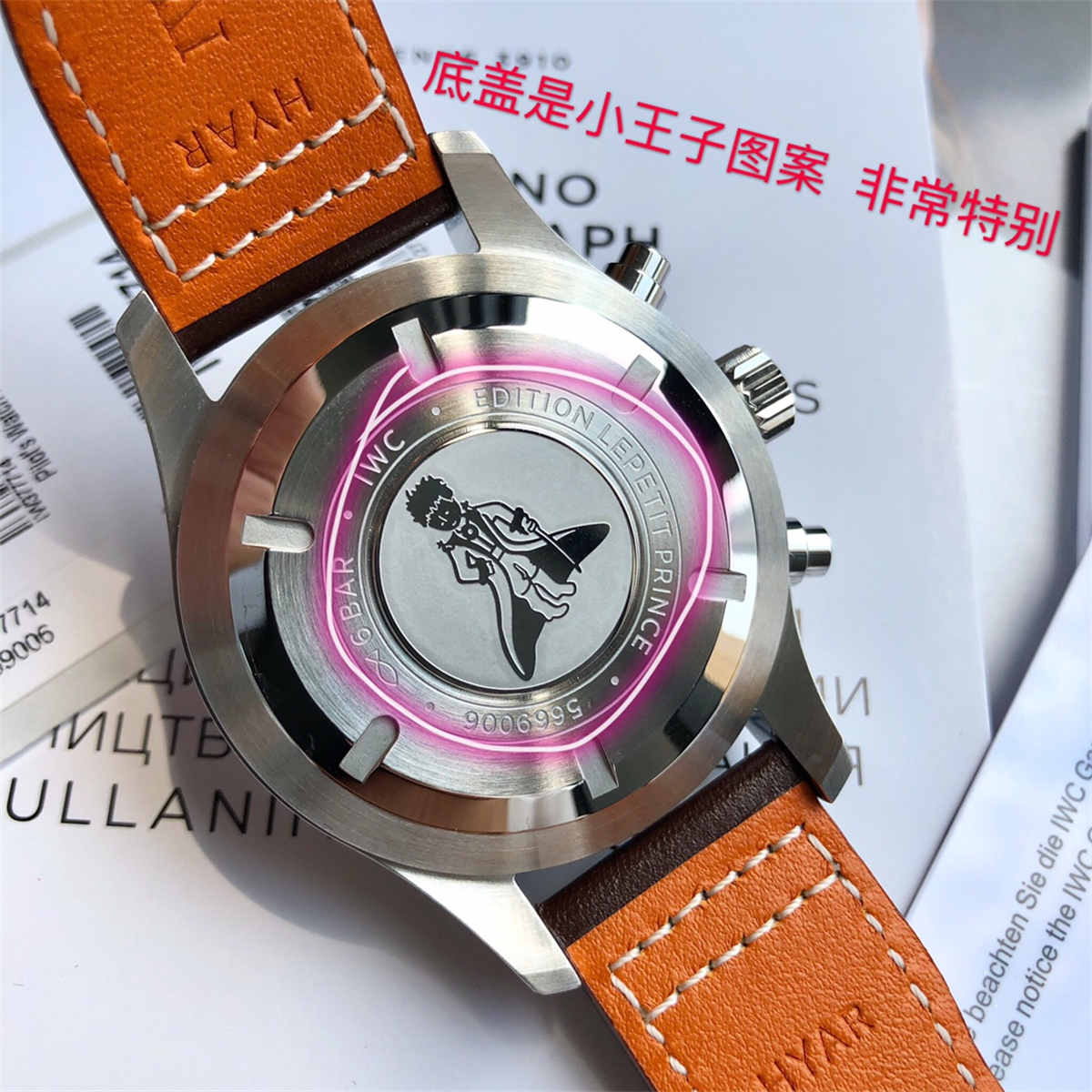IWC IW377714 파일럿 크로노그래프 – 르 쁘띠 프린스 블루 다이얼 오토매틱 43mm - 이미지 6