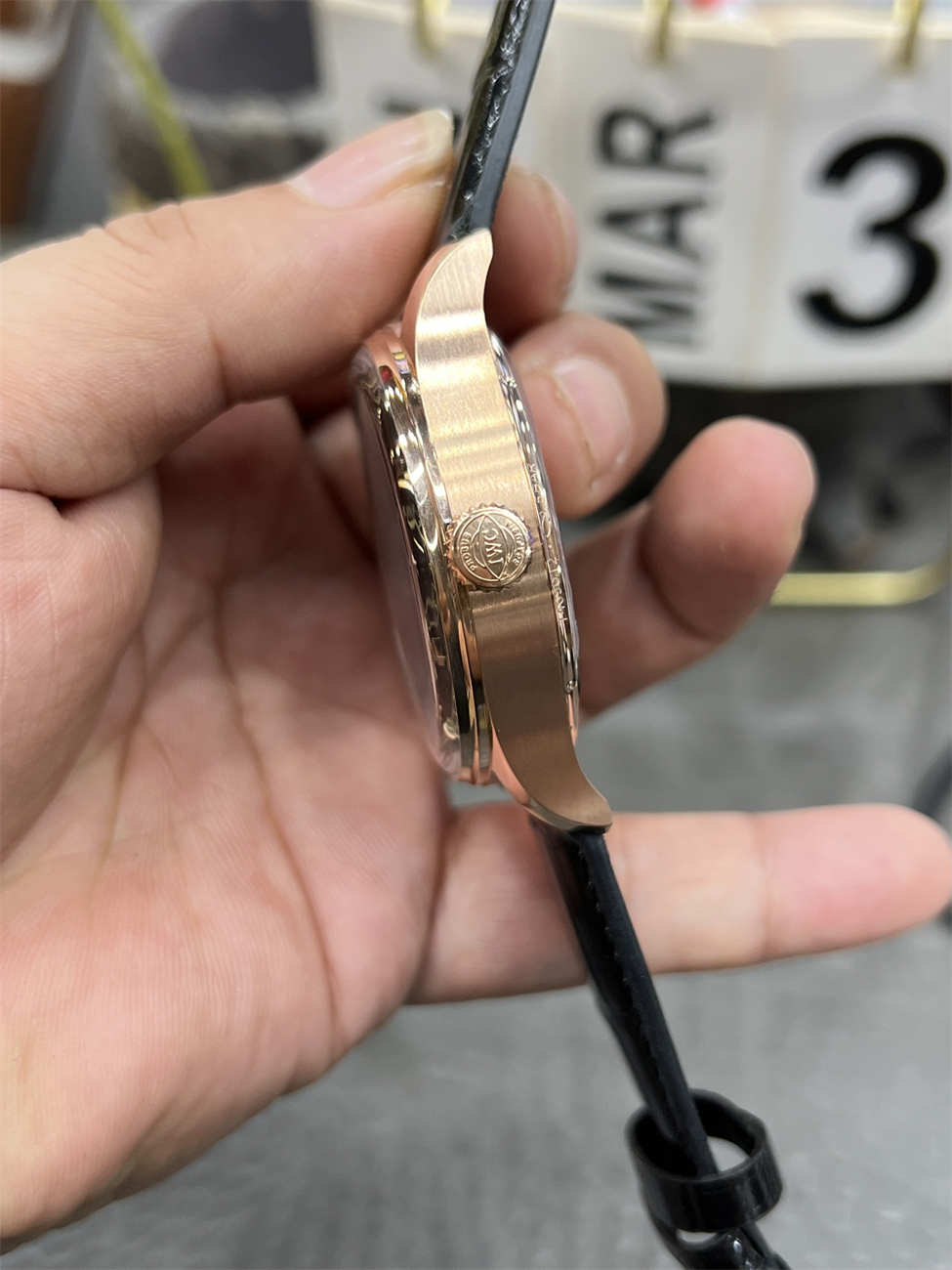 IWC IW501707 APS 포르투기저 42mm 로즈 골드 블랙 다이얼 - 이미지 5