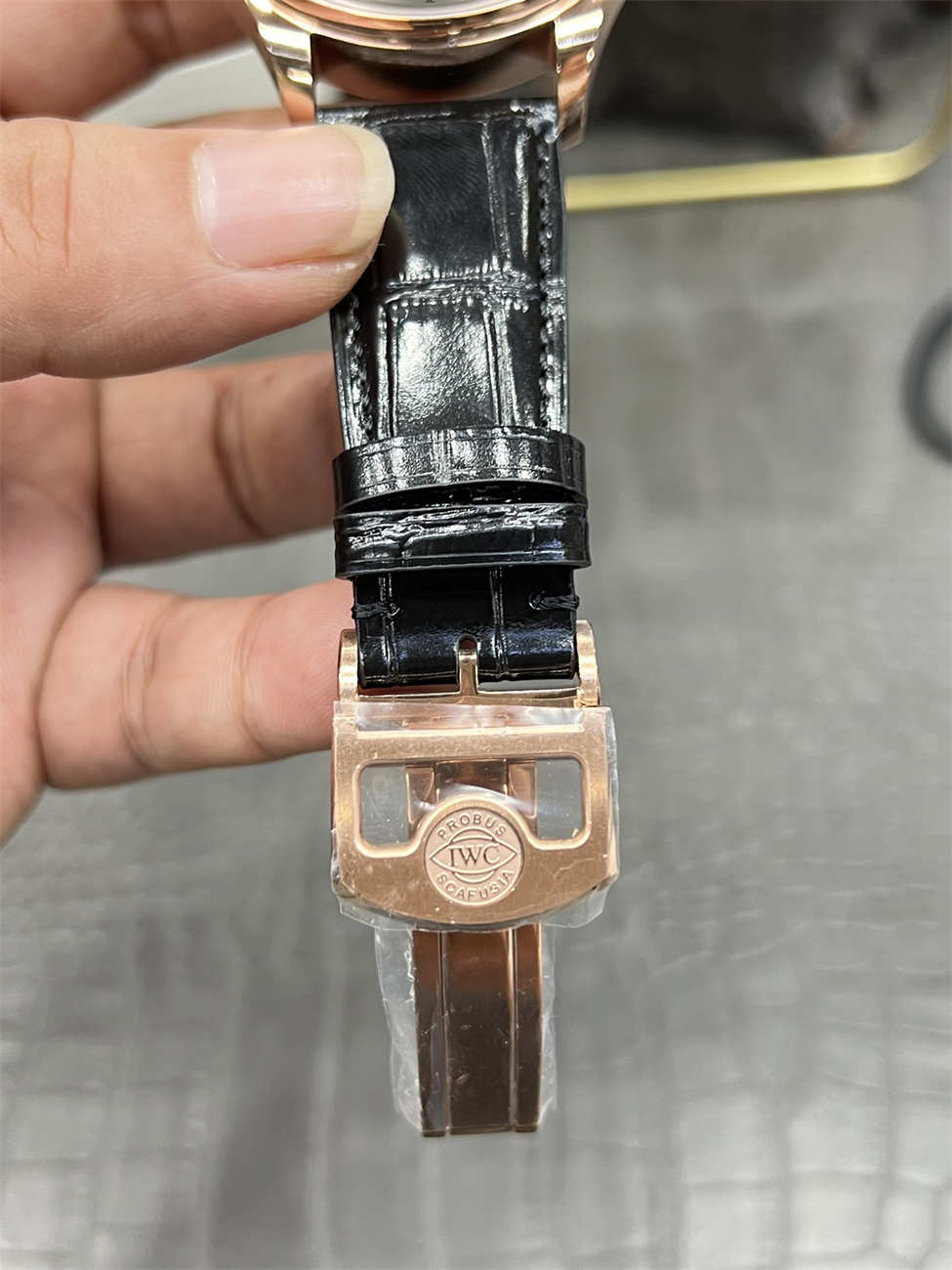 IWC IW501707 APS 포르투기저 42mm 로즈 골드 블랙 다이얼 - 이미지 7