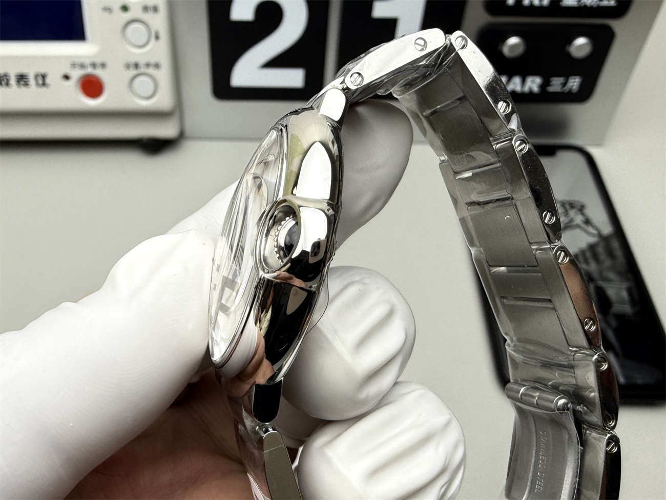 AF 공장 까르띠에 발롱 블루 레플리카 36mm 쿼츠 남녀공용 스틸 모델 - 이미지 4