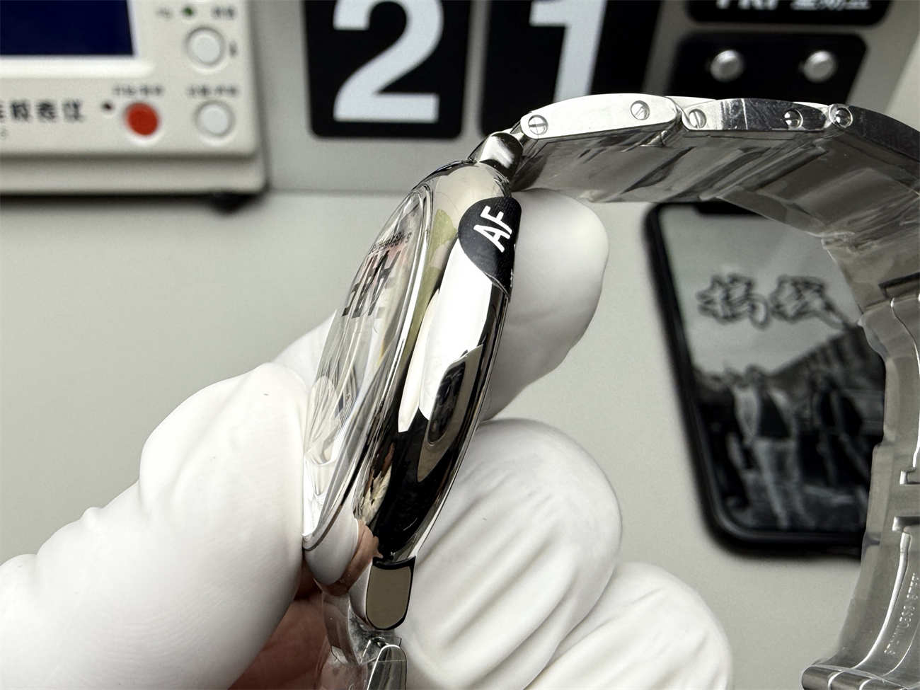 AF 공장 까르띠에 발롱 블루 레플리카 36mm 쿼츠 남녀공용 스틸 모델 - 이미지 5