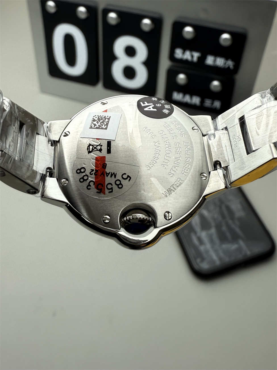 AF 공장 까르띠에 발롱 블루 레플리카 33mm 오토매틱(기계식 무브먼트) - 이미지 7