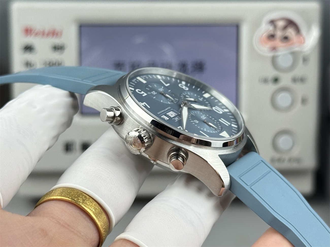 IWC Pilot IW389409 Replica – Miramar Blue AMG Chronograph Watch - Image 7