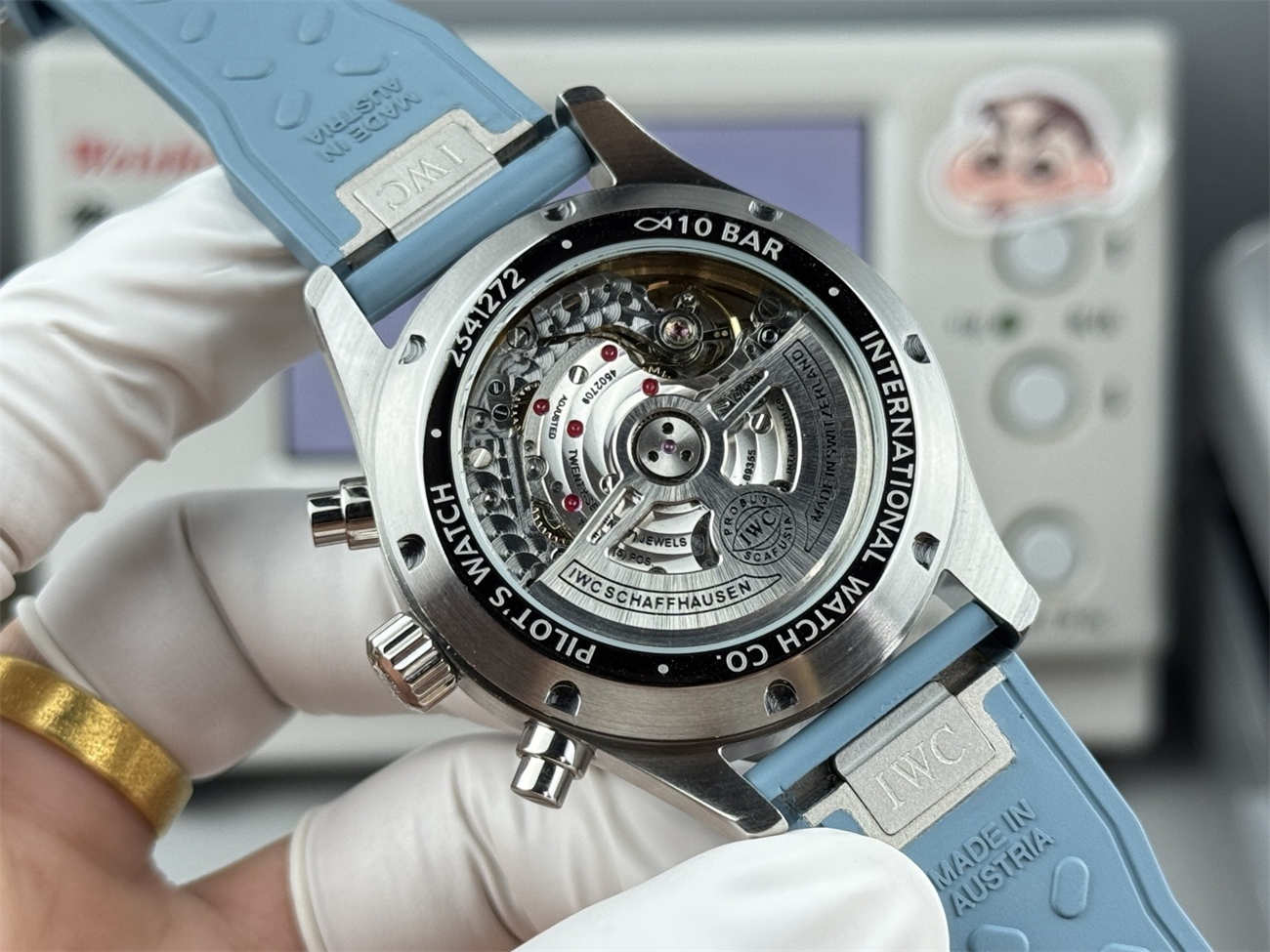 IWC Pilot IW389409 Replica – Miramar Blue AMG Chronograph Watch - Image 8
